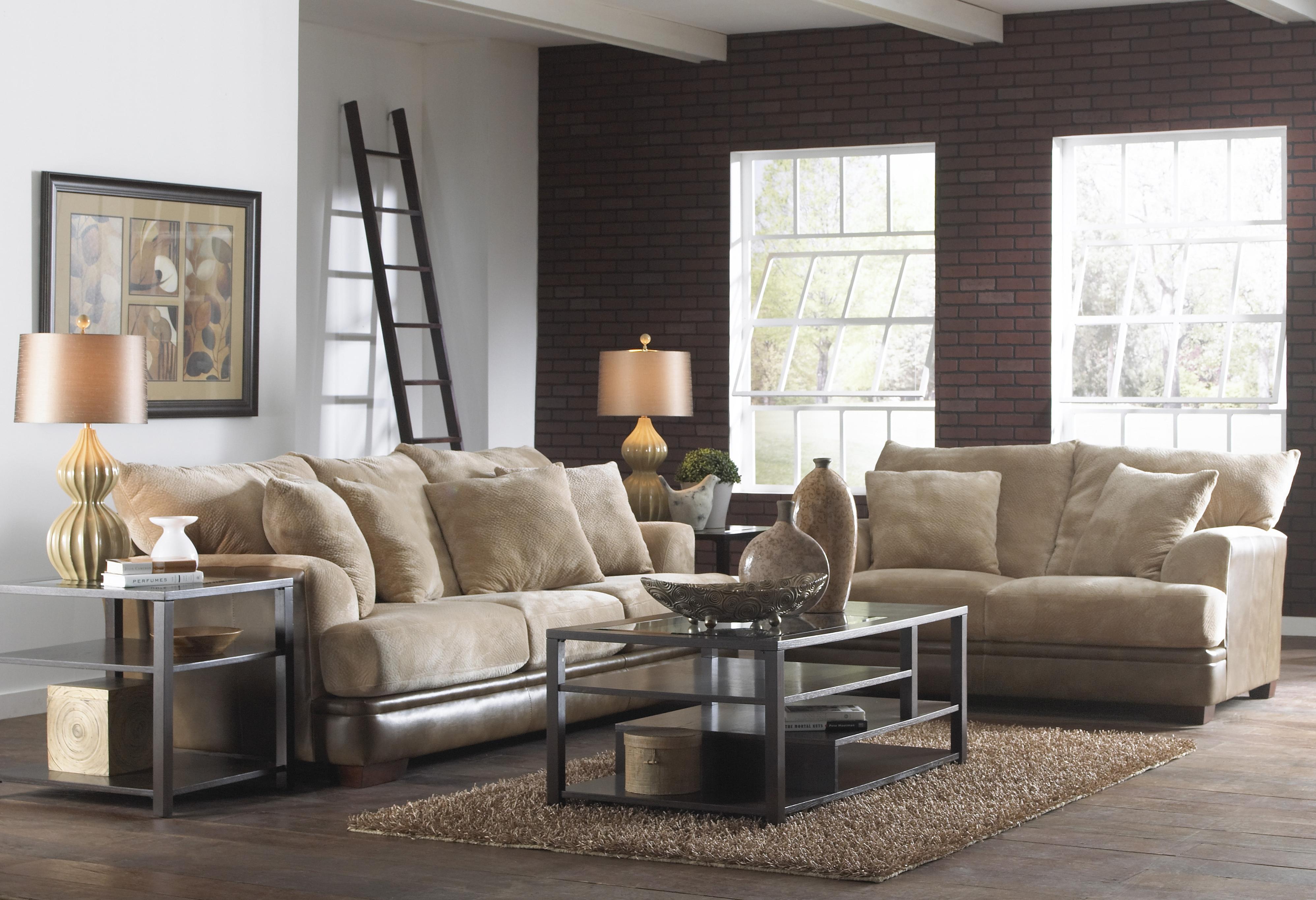 Contemporary Sofa with Unique Shark Fin Arms by Jackson Furniture